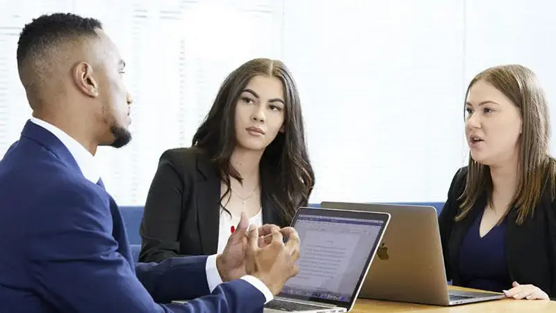 Students discussing