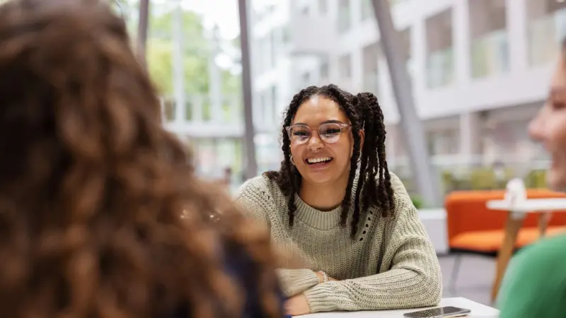 Students chatting