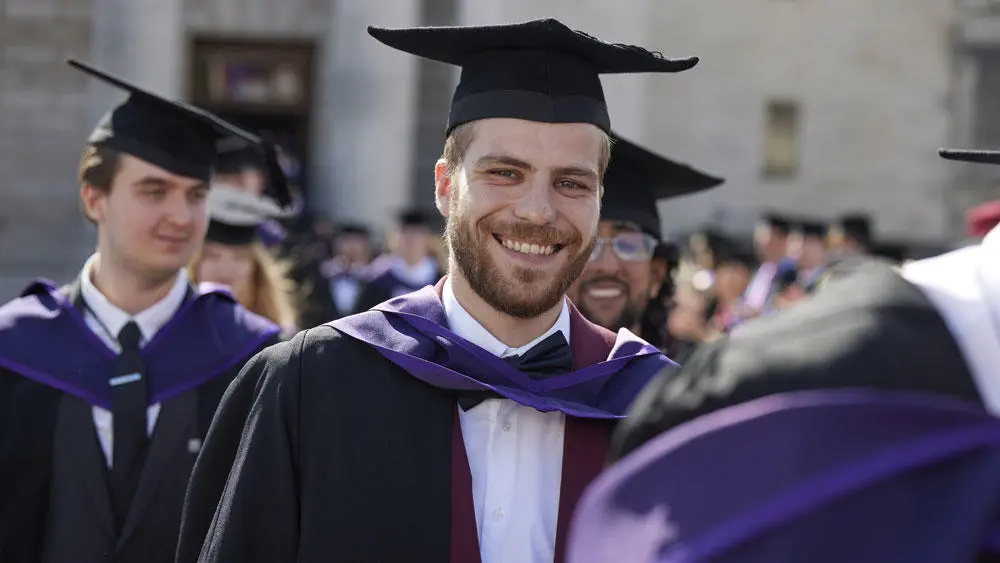 A student during graduation