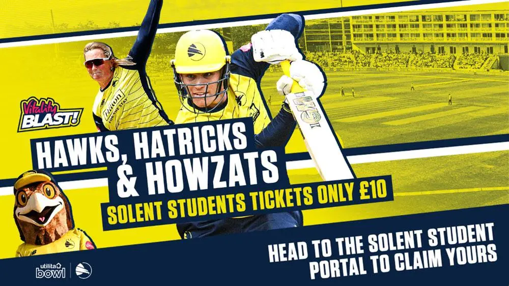 Details of Hampshire Cricket Club's offer for Solent staff and students