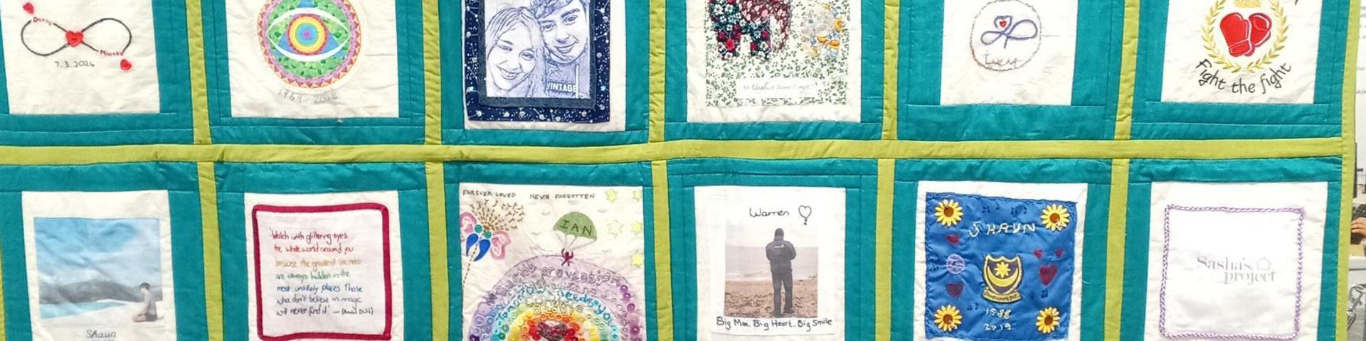 A section of the Speak Their Name quilt