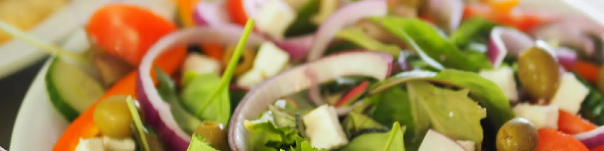 close up of Greek salad