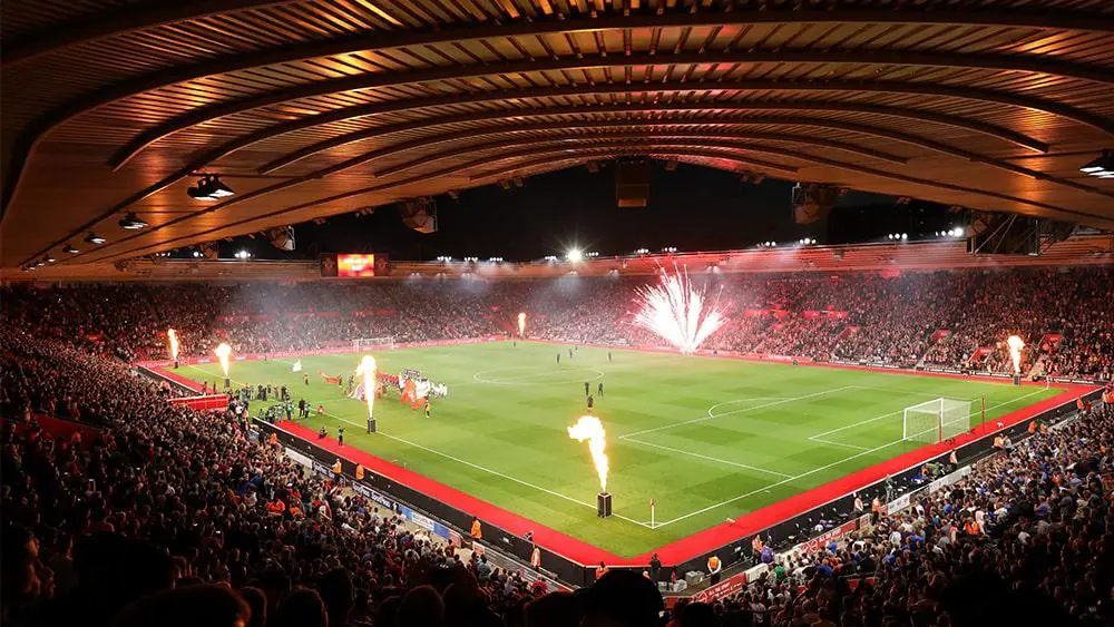 Matchday at St Mary's Stadium, home of Southampton Football Club