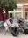 Krystian with exchange students from all over the world at a café terrace in Nice (in January!)